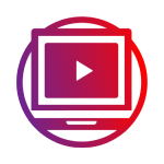 Video screen icon